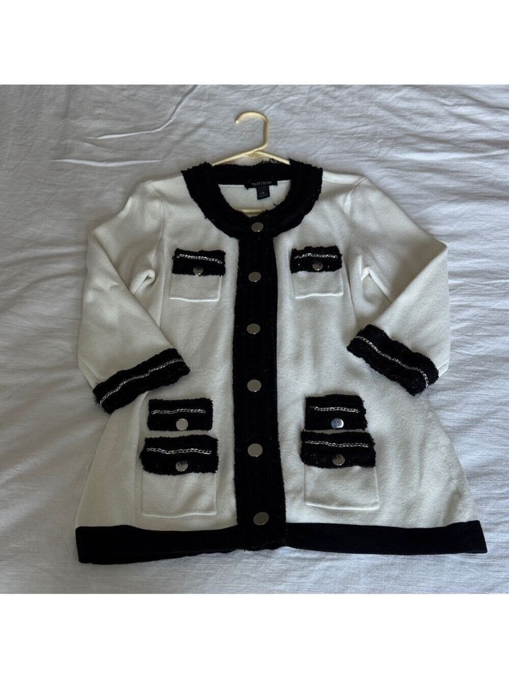 White House Black Market Elegant Button Down Sweater